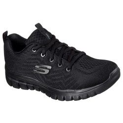 Skechers Trainers - Black - 12615 Graceful Get Connected